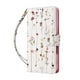 thumbnail image 3 of FOXDOCK Funda Tipo Cartera Floral para iPhone 16e ,Funda con Tapa de Cuero PU, Protección Antigolpes con Ranuras para Tarjetas y Soporte, 3 of 5