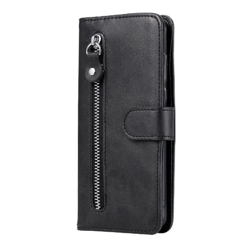 Gangxun - Funda Con Cremallera Para Samsung Galaxy S21 Plus 5G, Carcasa Cartera De Cuero Pu Con Soporte Y Tarjetero