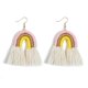 thumbnail image 5 of Pendientes Colgantes Con Forma De Arco Iris Con Flecos Y Borlas De Joyería De Moda Amarillo, 5 of 5