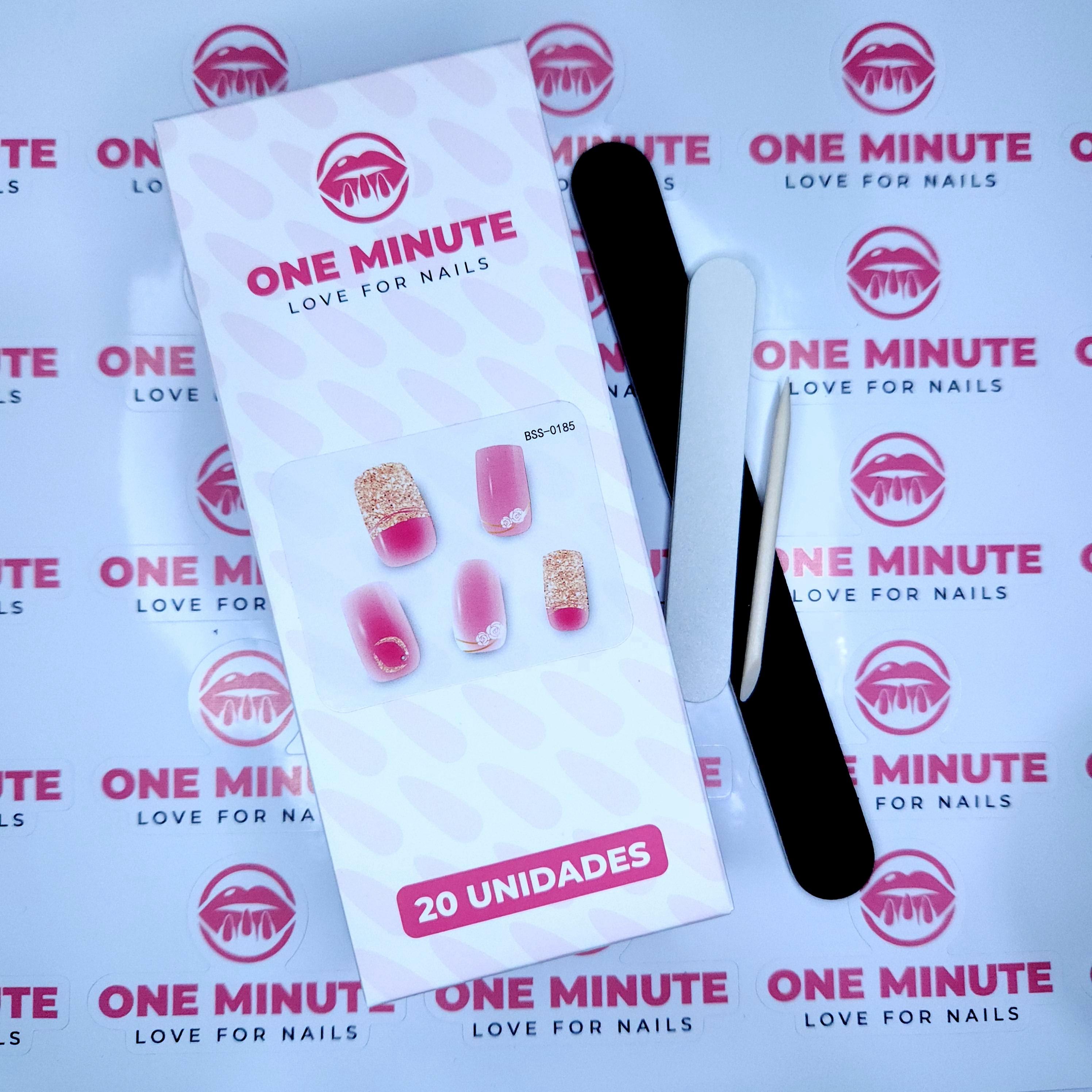 One Minute - Uñas Gel Semicuradas Diseño 185