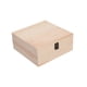 thumbnail image 2 of Caja De Almacenamiento De Madera Decoraciones Portátiles Para El Hogar Caja De Regalo Sin Terminar Caja De Baratijas De Madera 23x23x10cm, 2 of 5