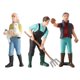 thumbnail image 3 of 3pcs Modelo Farmer Figures Worker Placement Miniatura Exhibición Decoración, 3 of 5