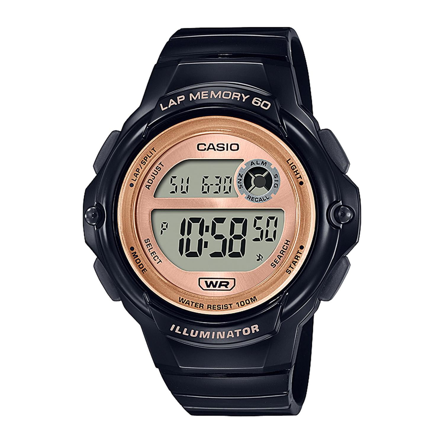 Reloj Casio Lws-1200h-1avdf Resina Mujer Negro Negro