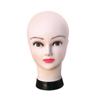 Magideal - Cabeza De Maniquí Femenino, Soporte Para Pelucas De Cosmetología, Belleza Ligera, Modelo De Exhibición De Peluca Profesional, Cabeza De Maniquí De Pvc Rosa Oscuro