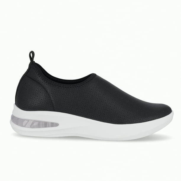 Zapatilla Mujer Negro SoftStep Anabela Piccadilly