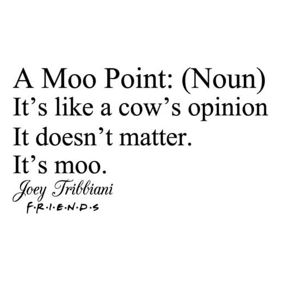Decomural A Moo Point Joey Friends WS-43959