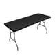thumbnail image 1 of suxuMhao Cubierta Ajustada para Mesa, Cubierta Elástica para Mesa, Cubierta para Mesa de Fiesta, Mantel de Media Pila, Color Sólido Negro, 60 X 30 Pulgadas, 1 Pieza, Uso Interior Exterior para, 1 of 4