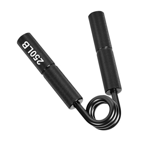 Magideal - Fortalecedor De Agarre De Mano, Ejercitador De Antebrazo, Ejercitador De Mano Para Hombres Y Mujeres, Estirador De Dedos, Ejercitador De Agarre Manual Negro 250 Libras