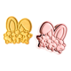 thumbnail image 1 of Cortador y sello de galletas Orejas de conejito de pascua, 1 of 3