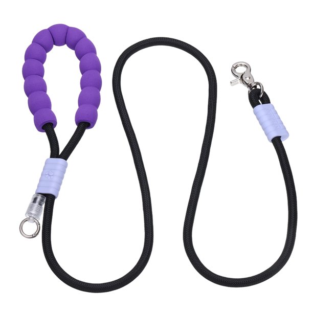 Correa para Perro Uxcell con Manos Libres Acolchadas, Correa de Entrenamiento para Perros Ajustable de 4.9 pies/1.5 m, Cuerda de Nylon Resistente sin Tirones (Negro), para Mascotas Grandes y Medianas