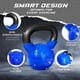 thumbnail image 3 of Kettlebell Yes4All, hierro fundido con revestimiento de vinilo, 2,3 a 45,4 kg, 3 of 8