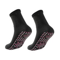 Ioensy - Calcetines Autocalentables Pie Caliente Con Aislamiento Térmico Para Ciclismo Senderismo Pesca Negro