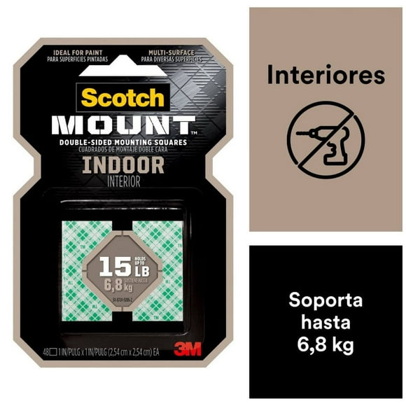 Cuadros de Montaje Interior 2,54 cm x 2,54 cm 48 unidades, 1 Un