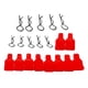 thumbnail image 3 of 10/Set Universal RC Body Clips Pins Para 1:24 1:18 RC Crawler Buggy Monster Red, 3 of 5