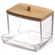 thumbnail image 1 of 1pc 7 OZ Swab Pads Holder, Qtip Buds Ball Dispenser, Bathroom Containers Apothecary Jar For Storage With Wood Lids, 1 of 4