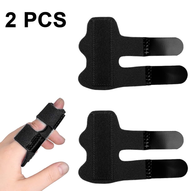 2 piezas de férulas para dedos, férulas de presión para dedos rotos, protección para dedos contra el dolor de artritis, lesiones deportivas, protección para dedos, protectores para dedos, vendaje