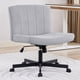 thumbnail image 1 of Silla LukkDys Criss Cross con ruedas, asiento ancho, tela gris, 1 of 8