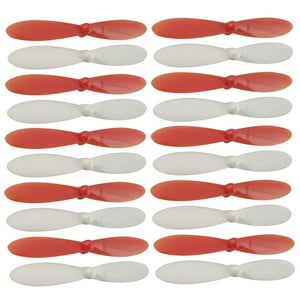 Genérico - 20 Piezas Hélice De Paleta Para Hubsan X4 H107L H107C H107D Quadcopter Blanco Y Rojo