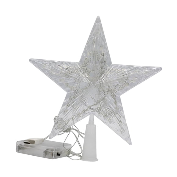Adorno De Estrella Superior Del árbol De Navidad Con Copa De árbol De Luz Para Party Cafe Bar 15cm