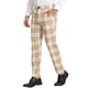 thumbnail image 4 of Pantalones para Hombre INSPIRE CHIC Cuadros Casual Ajuste Regular Frente Plano Estiramiento Pantalones a Cuadros 30 Rojo Azul, 4 of 7