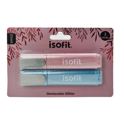 Destacador Glitter 2 Unidades  Isofit