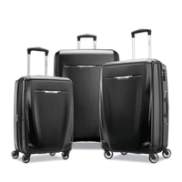 Juego De Equipaje Samsonite Winfield 3 Dlx Hardside 3 Piezas Negro
