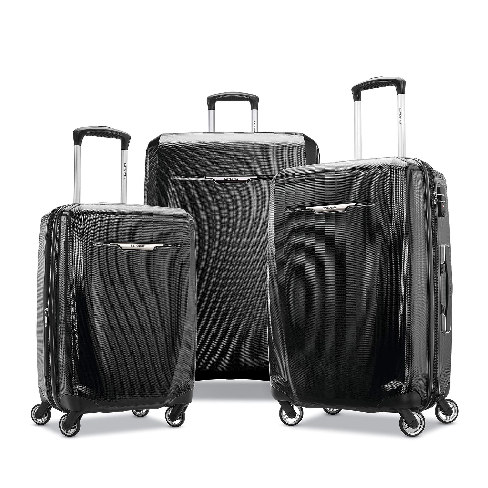 Juego De Equipaje Samsonite Winfield 3 Dlx Hardside 3 Piezas Negro