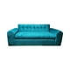 thumbnail image 1 of Sofa Dos Cuerpos Brazo Redondo Felpa Turquesa, 1 of 2