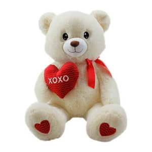 Peluche 25 Cm Oso Corazon Rojo San Valentin Big Party