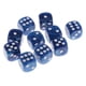 thumbnail image 3 of 10 Piezas De Dados Digitales De Plástico De 6 Lados D6 Para Accesorio De Juego De Barra De Fiesta Azul, 3 of 3