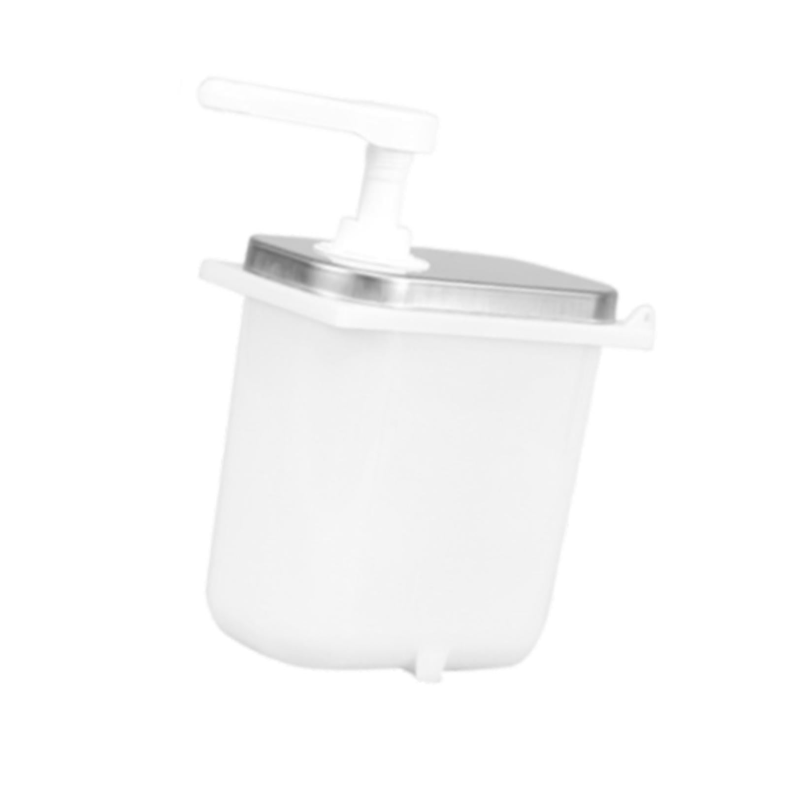 Bothyi - Dispensador De Bomba De Salsa 2000 Ml De Condimento Condimento Condimento Para Barra De Origen 2l Blanco