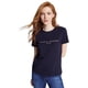 thumbnail image 1 of Camiseta Tommy Hilfiger para mujer, corte regular, logotipo bordado, 1 of 3