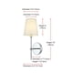 thumbnail image 2 of Aplique de Pared Elegant Lighting Mel 38 cm Metal Negro 110V, 2 of 9