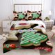 thumbnail image 2 of Christmas Gifts Xmas Snow Snowman Santa Claus Quilt Duvet Cover Set3-Piece Bedding Set, 2 of 5