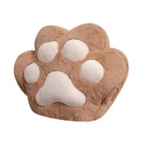 Magideal - Cojín Decorativo Con Forma De De Gato, Adorable Conjunto Compacto, Versátil, Ideal Para Viajes, Hogar, Oficina, Coche O Como Regalo Para La Cam Marrón Oscuro