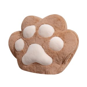 Magideal - Cojín Decorativo Con Forma De De Gato, Adorable Conjunto Compacto, Versátil, Ideal Para Viajes, Hogar, Oficina, Coche O Como Regalo Para La Cam Marrón Oscuro