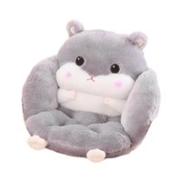 Magideal - Cojín De Asiento Para Hámster, Cojín De Animales, Oficina Suave Con Respaldo, Cojín De Asiento, Cojín De Silla Para Apartamento, Decoración Del Hogar, Gris