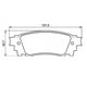 thumbnail image 2 of Pastillas Freno para auto Lexus NX 200t 2015-2021 Trasero, 2 of 4