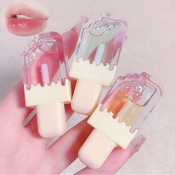 Pakivs Brillo Labial Transparente 3 Piezas con Sabor a Fruta