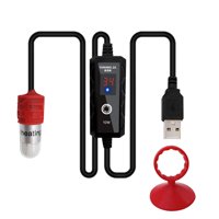 Magideal - Termostato Sumergible Controlador De Temperatura De Barra De Calor 1534 Grados 9 Degree Degree F Calentador De Tanque De Peces De Acuario Para Agua Dulce Estanq , 10W