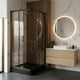 thumbnail image 5 of Shower Door Recto Mosaic Black 70x70x199 Cm (incluye Receptáculo), 5 of 7