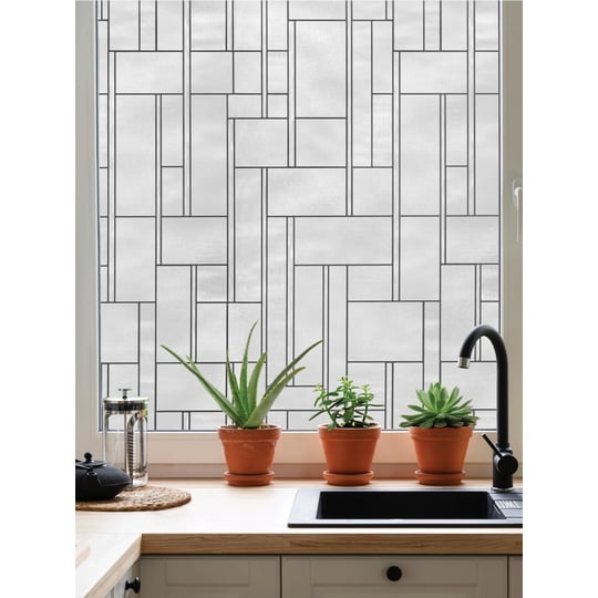 Lámina Para Ventanas Artscape Empire Privacy, Vidrio Emplomado Texturizado