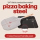 thumbnail image 2 of Acero para hornear Hans Grill Pizza Steel PRO XL 1/4 de grosor, 2 of 8