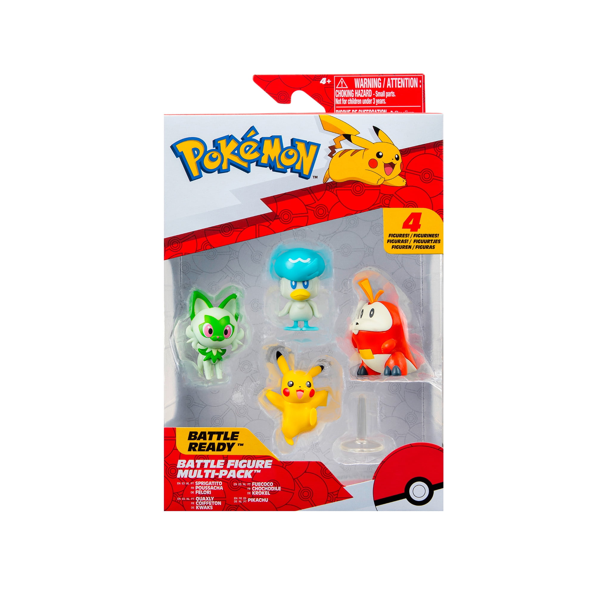 Pack 4 Figuras De Batalla 5 Cm Pokemon