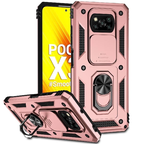 Estuche GANGXUN para Xiaomi Poco X3 Pro, soporte giratorio 360°, estilo mecánico y magnético