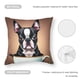 thumbnail image 5 of Boston Terrier Fundas de almohada de terciopelo con tema, regalos de funda de almohada, decoración para el hogar, cojín de lanzar, regalo de cumpleaños para fans y parejas. 45cm x 45cm., 5 of 6