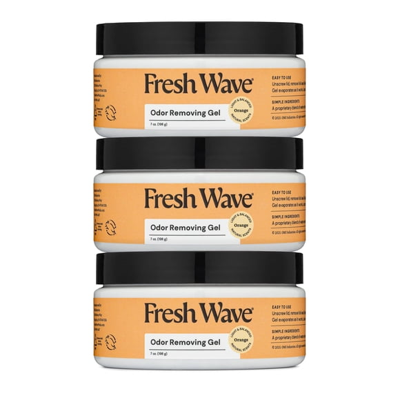 Gel eliminador de olores Fresh Wave Orange, 200 ml, paquete de 3
