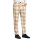 thumbnail image 5 of Pantalones para Hombre INSPIRE CHIC Cuadros Casual Ajuste Regular Frente Plano Estiramiento Pantalones a Cuadros 30 Rojo Azul, 5 of 7