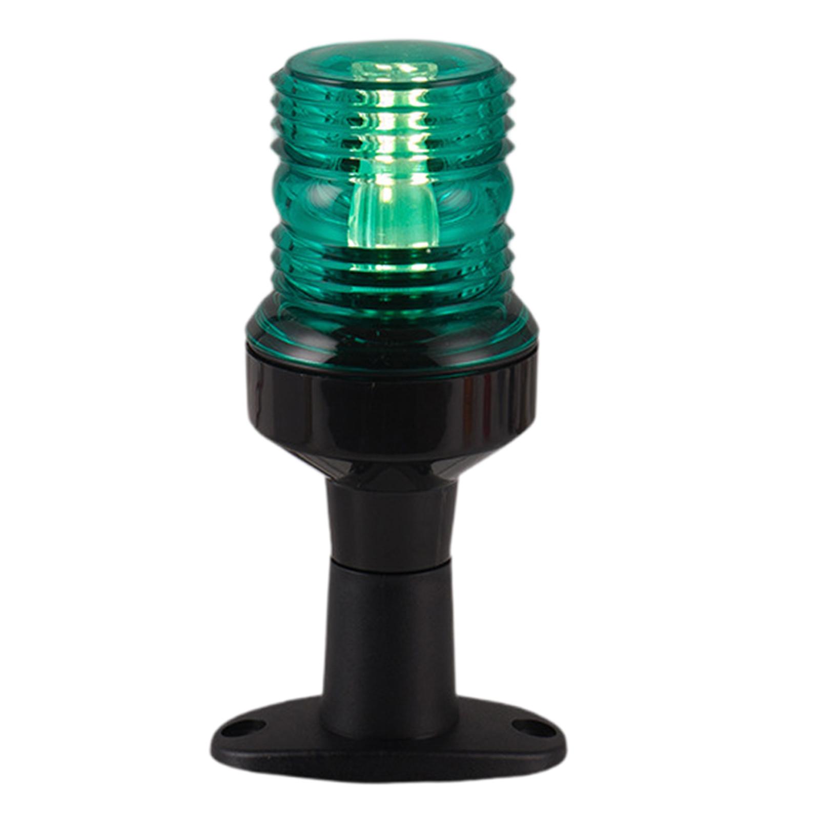 Ioensy - Luz De Señal De Navegación Para Embarcaciones Marinas Lámpara Led De Montaje Rápido Y Sencillo Luz Verde