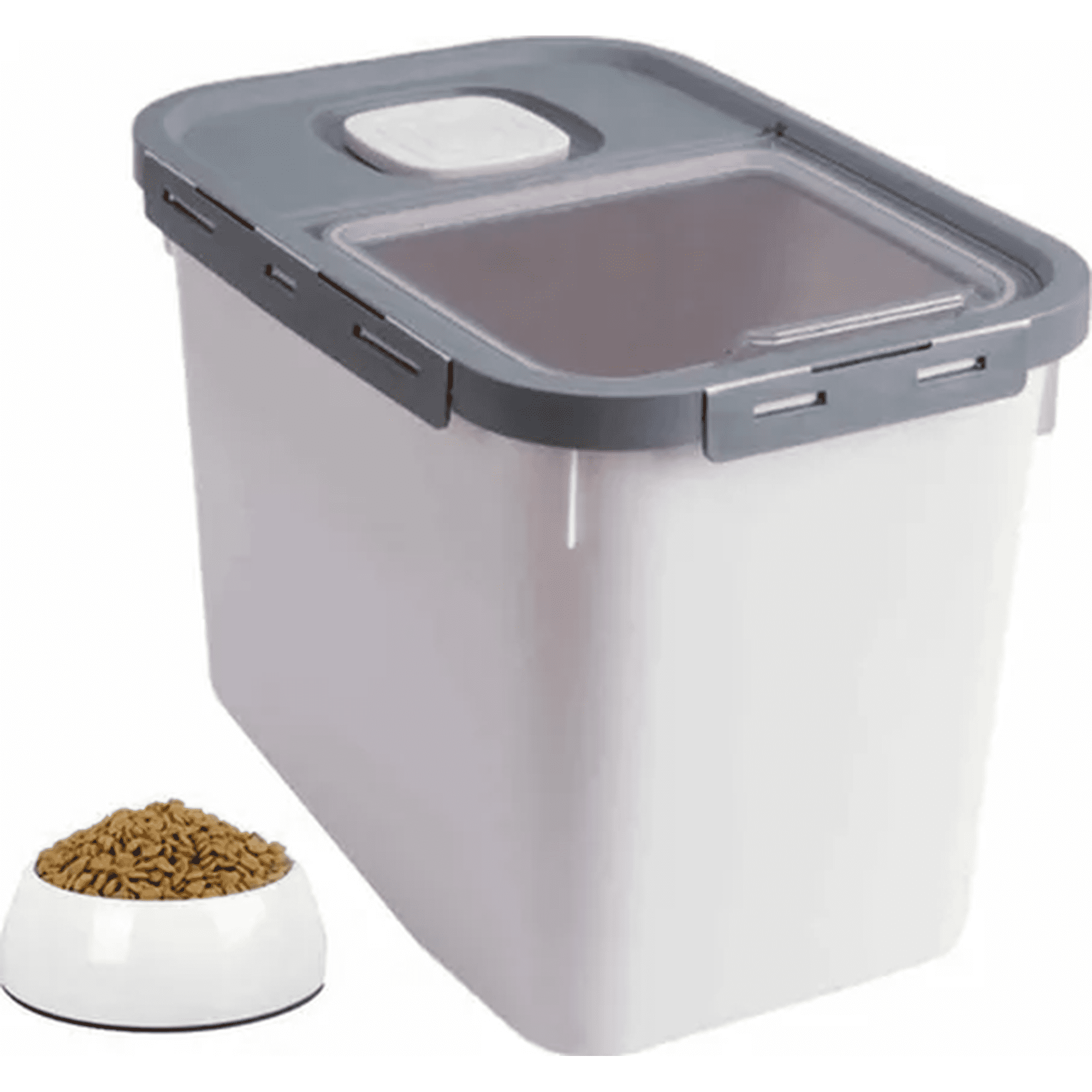 Genérico - Contenedor Alimento Mascotas Hermético Color Gris